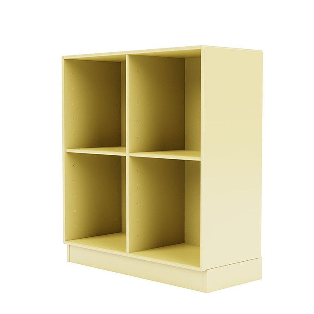 [product_category]-Montana Show Bookcase With 7 Cm Plinth, Chamomile Yellow-Montana Furniture-5715288031374-0000SHOW-159-07-MON-1