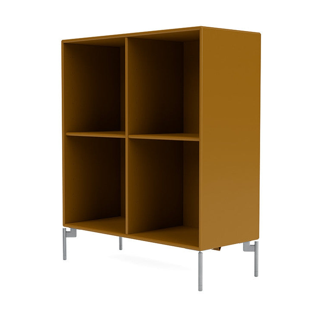 [product_category]-Montana Show Bookcase With Legs, Amber/Matt Chrome-Montana Furniture-5715288030377-0000SHOW-142-01-MON-1