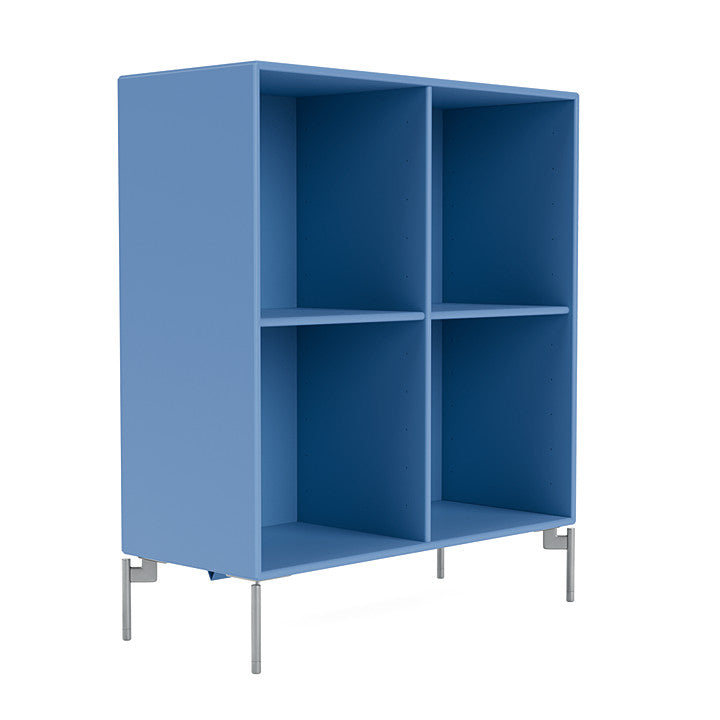 [product_category]-Montana Show Bookcase With Legs, Azure Blue/Matt Chrome-Montana Furniture-5715288031022-0000SHOW-154-01-MON-3