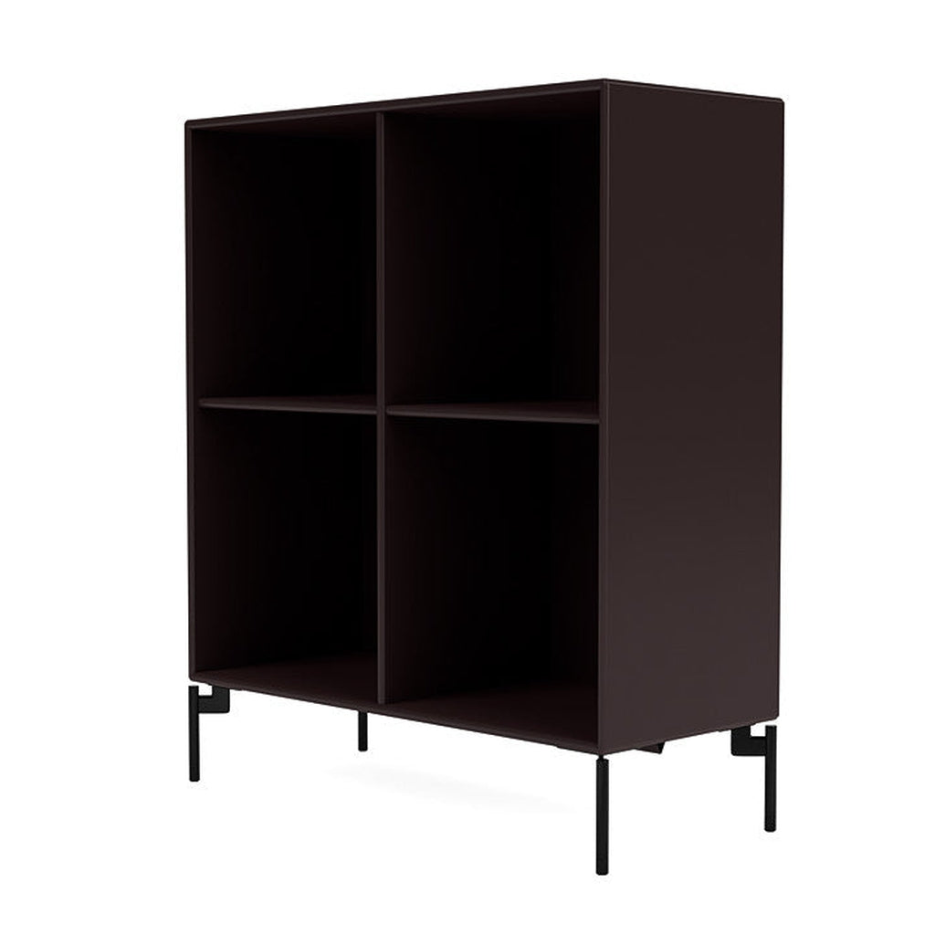 [product_category]-Montana Show Bookcase With Legs, Balsamic/Black-Montana Furniture-5715288031411-0000SHOW-160-03-MON-1