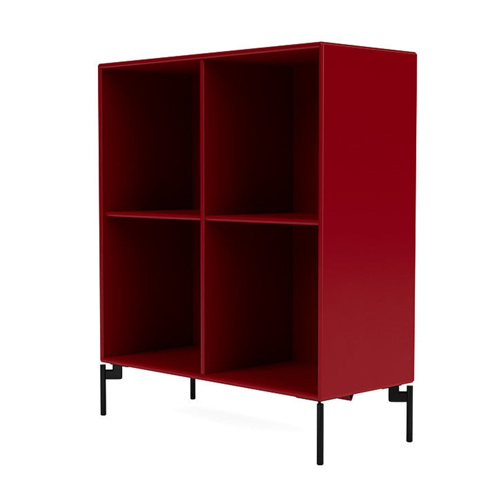 [product_category]-Montana Show Bookcase With Legs, Beetroot/Black-Montana Furniture-5715288031756-0000SHOW-165-03-MON-1