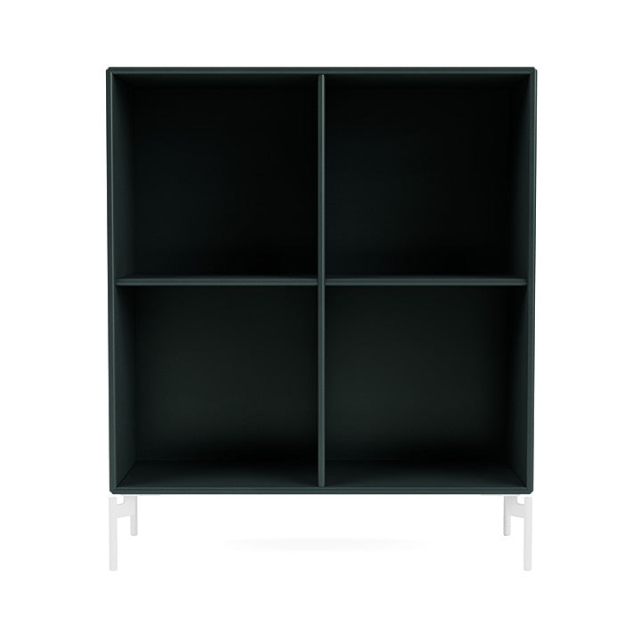 [product_category]-Montana Show Bookcase With Legs, Black Jade/Snow White-Montana Furniture-5715288031619-0000SHOW-163-02-MON-2