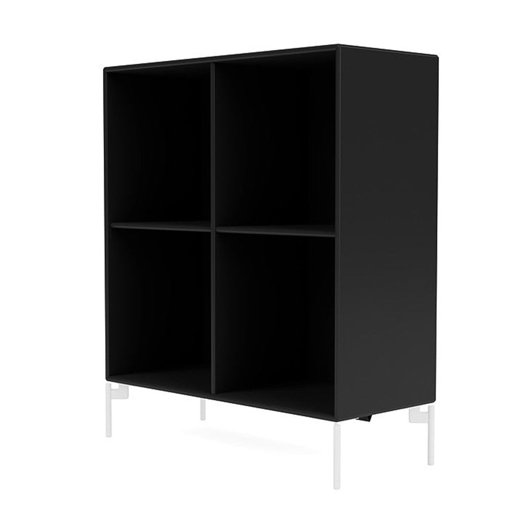 [product_category]-Montana Show Bookcase With Legs, Black/Snow White-Montana Furniture-5715288029814-0000SHOW-05-02-MON-1