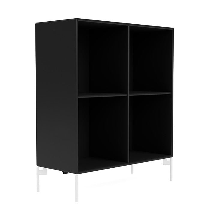 [product_category]-Montana Show Bookcase With Legs, Black/Snow White-Montana Furniture-5715288029814-0000SHOW-05-02-MON-3