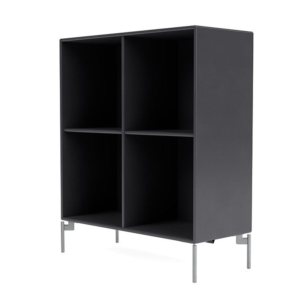 [product_category]-Montana Show Bookcase With Legs, Carbon Black/Matt Chrome-Montana Furniture-5715288031879-0000SHOW-36-01-MON-1