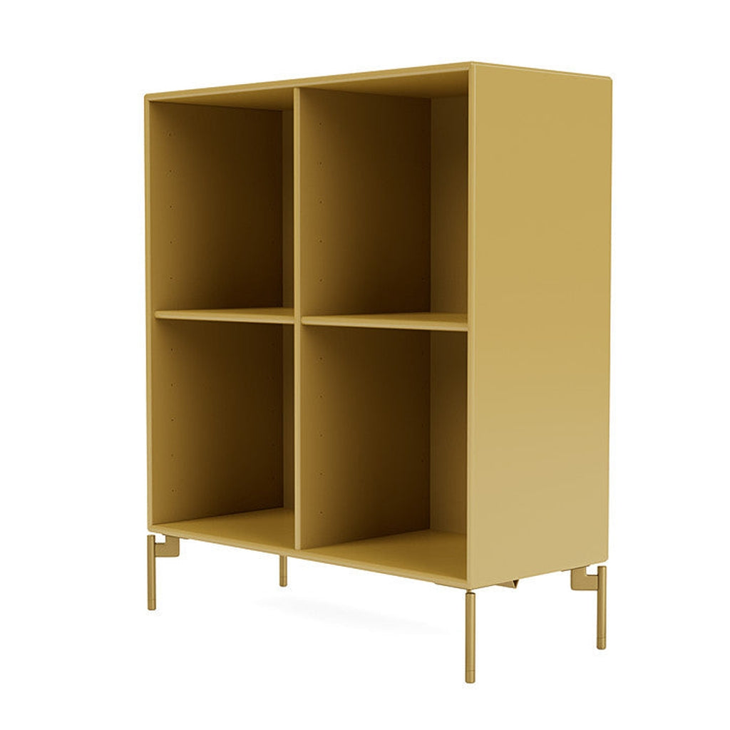 [product_category]-Montana Show Bookcase With Legs, Cumin/Brass-Montana Furniture-5715288031275-0000SHOW-157-09-MON-1