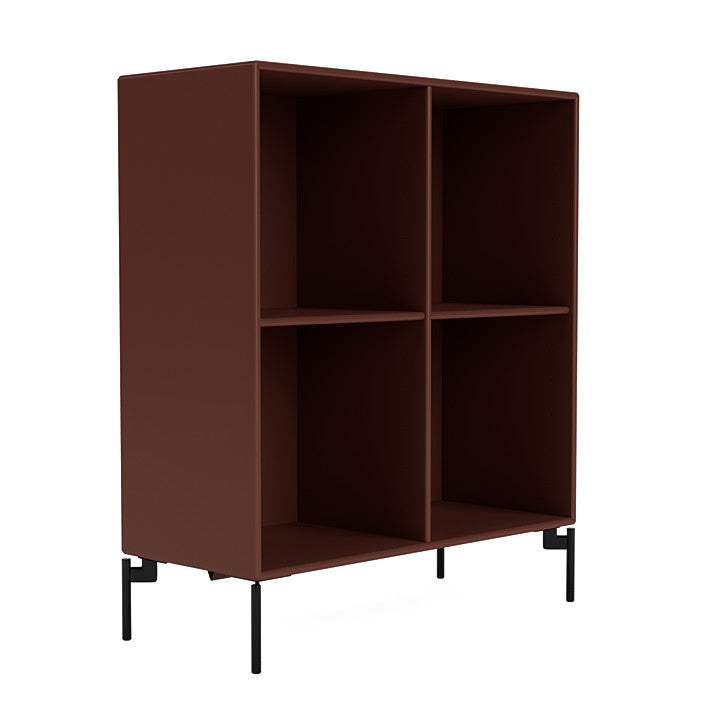 [product_category]-Montana Show Bookcase With Legs, Masala/Black-Montana Furniture-5715288031114-0000SHOW-155-03-MON-3