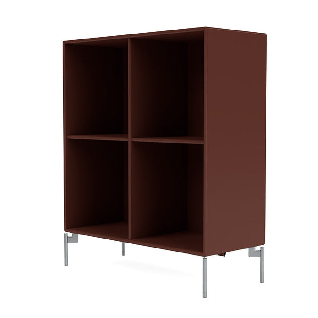 [product_category]-Montana Show Bookcase With Legs, Masala/Matt Chrome-Montana Furniture-5715288031091-0000SHOW-155-01-MON-1