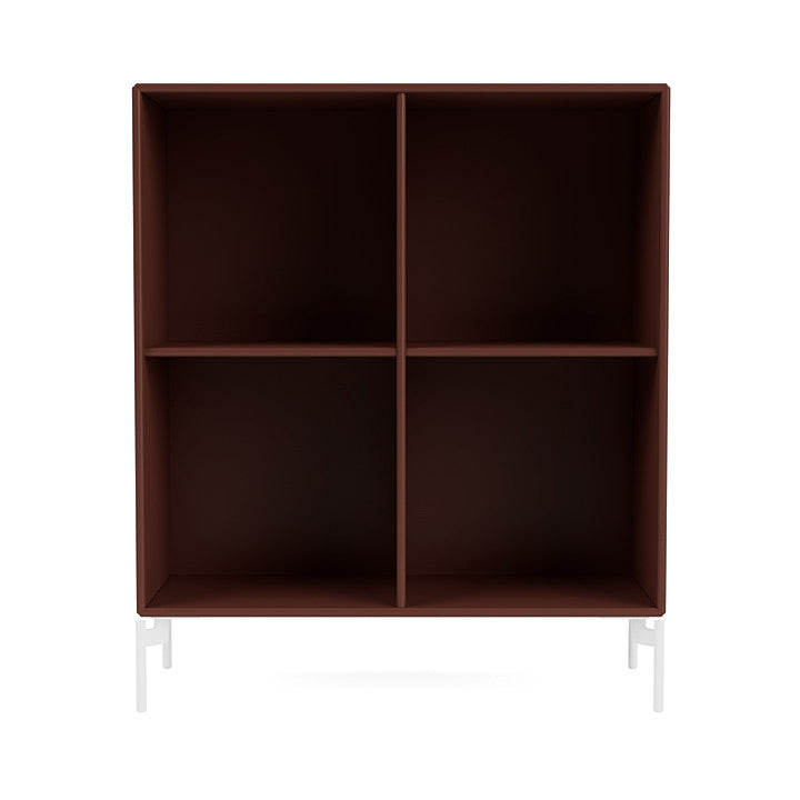 [product_category]-Montana Show Bookcase With Legs, Masala/Snow White-Montana Furniture-5715288031107-0000SHOW-155-02-MON-2