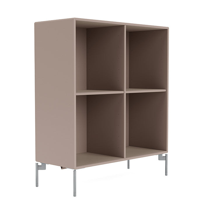 [product_category]-Montana Show Bookcase With Legs, Mushroom Brown/Matt Chrome-Montana Furniture-5715288030063-0000SHOW-137-01-MON-3