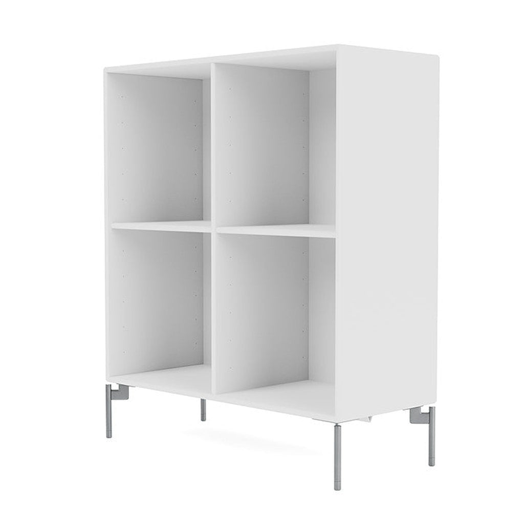 [product_category]-Montana Show Bookcase With Legs, New White/Matt Chrome-Montana Furniture-5714322693806-0000SHOW-101-01-MON-1