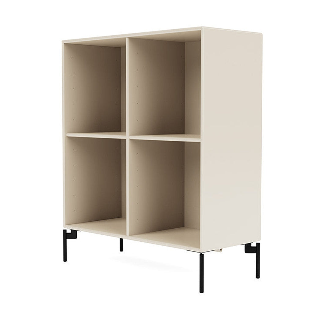 [product_category]-Montana Show Bookcase With Legs, Oat/Black-Montana Furniture-5714322836265-0000SHOW-158-03-MON-1