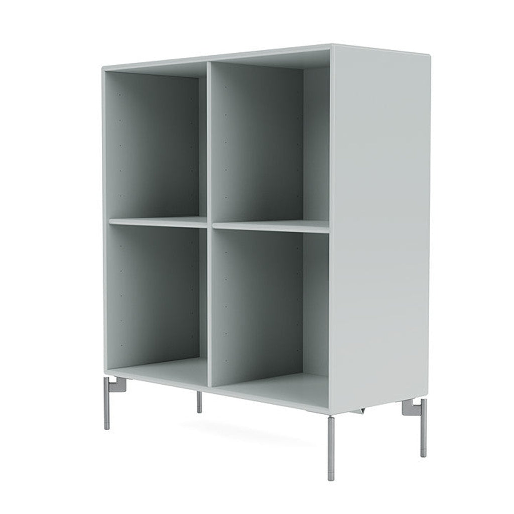 [product_category]-Montana Show Bookcase With Legs, Oyster/Matt Chrome-Montana Furniture-5714322989626-0000SHOW-156-01-MON-1