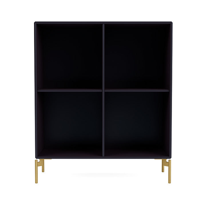 [product_category]-Montana Show Bookcase With Legs, Shadow/Brass-Montana Furniture-5715288030735-0000SHOW-147-09-MON-2