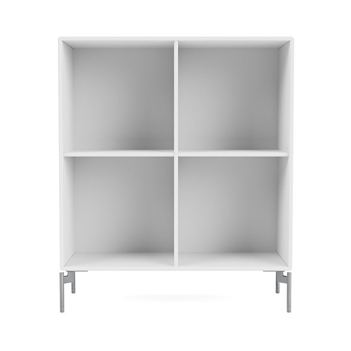 [product_category]-Montana Show Bookcase With Legs, Snow White/Matt Chrome-Montana Furniture-5714322945097-0000SHOW-38-01-MON-2