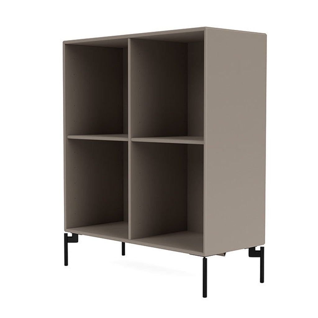 [product_category]-Montana Show Bookcase With Legs, Truffle/Black-Montana Furniture-5715288030322-0000SHOW-141-03-MON-1