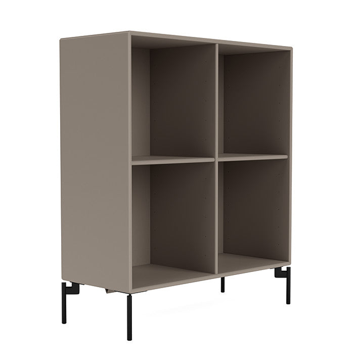 [product_category]-Montana Show Bookcase With Legs, Truffle/Black-Montana Furniture-5715288030322-0000SHOW-141-03-MON-3