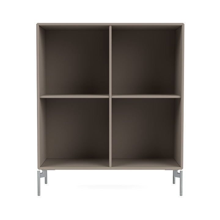 [product_category]-Montana Show Bookcase With Legs, Truffle/Matt Chrome-Montana Furniture-5715288030308-0000SHOW-141-01-MON-2