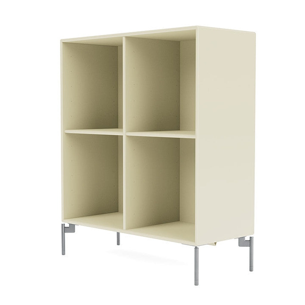 [product_category]-Montana Show Bookcase With Legs, Vanilla/Matt Chrome-Montana Furniture-5714322736671-0000SHOW-150-01-MON-1