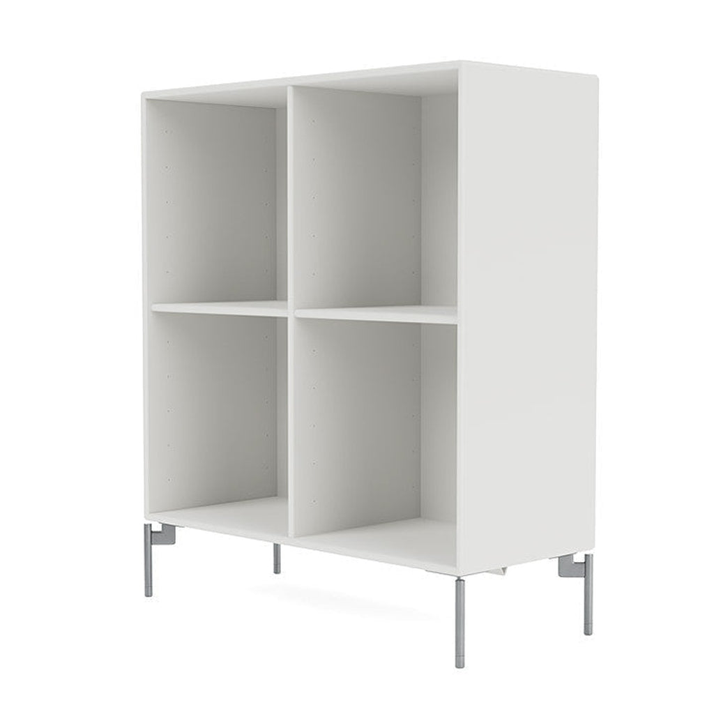 [product_category]-Montana Show Bookcase With Legs, White/Matt Chrome-Montana Furniture-5714322761321-0000SHOW-01-01-MON-1