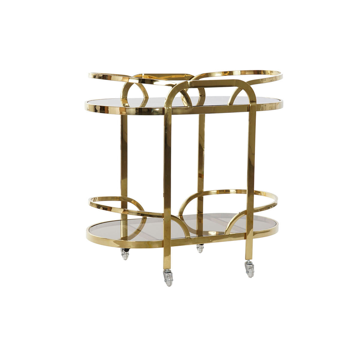 [product_category]-Multi-purpose Cart DKD Home Decor Crystal Golden Steel (85 x 46.5 x-Bigbuy-S3023045-3