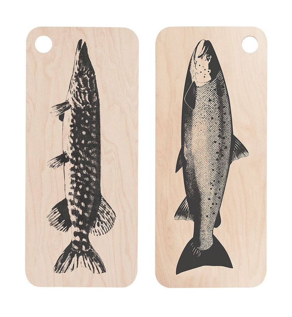 Muurla Chop & Serv Board, The Salmon/the Pike