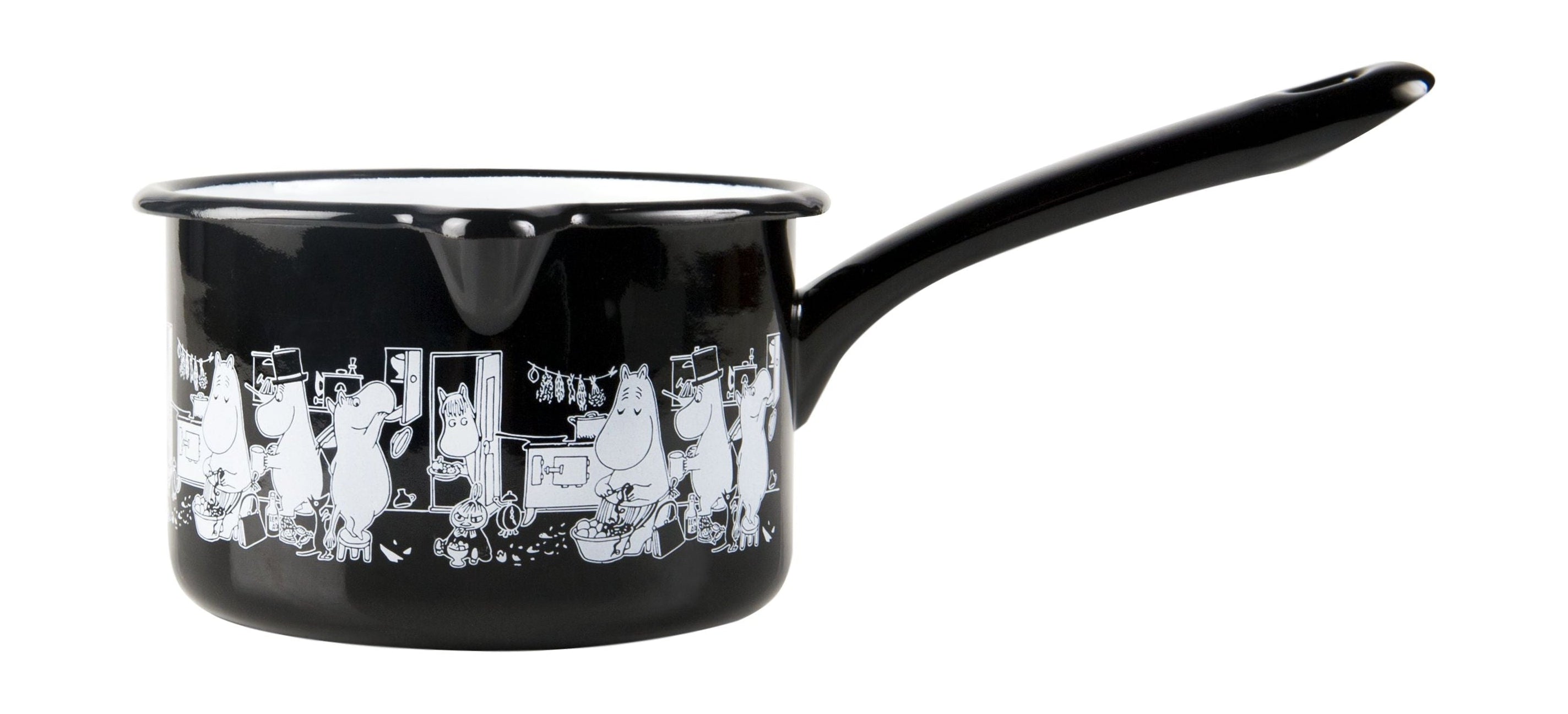 [product_category]-Muurla Moomin At The Kitchen Enamel Saucepan, In The Kitchen-Muurla-6416114954186-1712-080-53-MUU-1