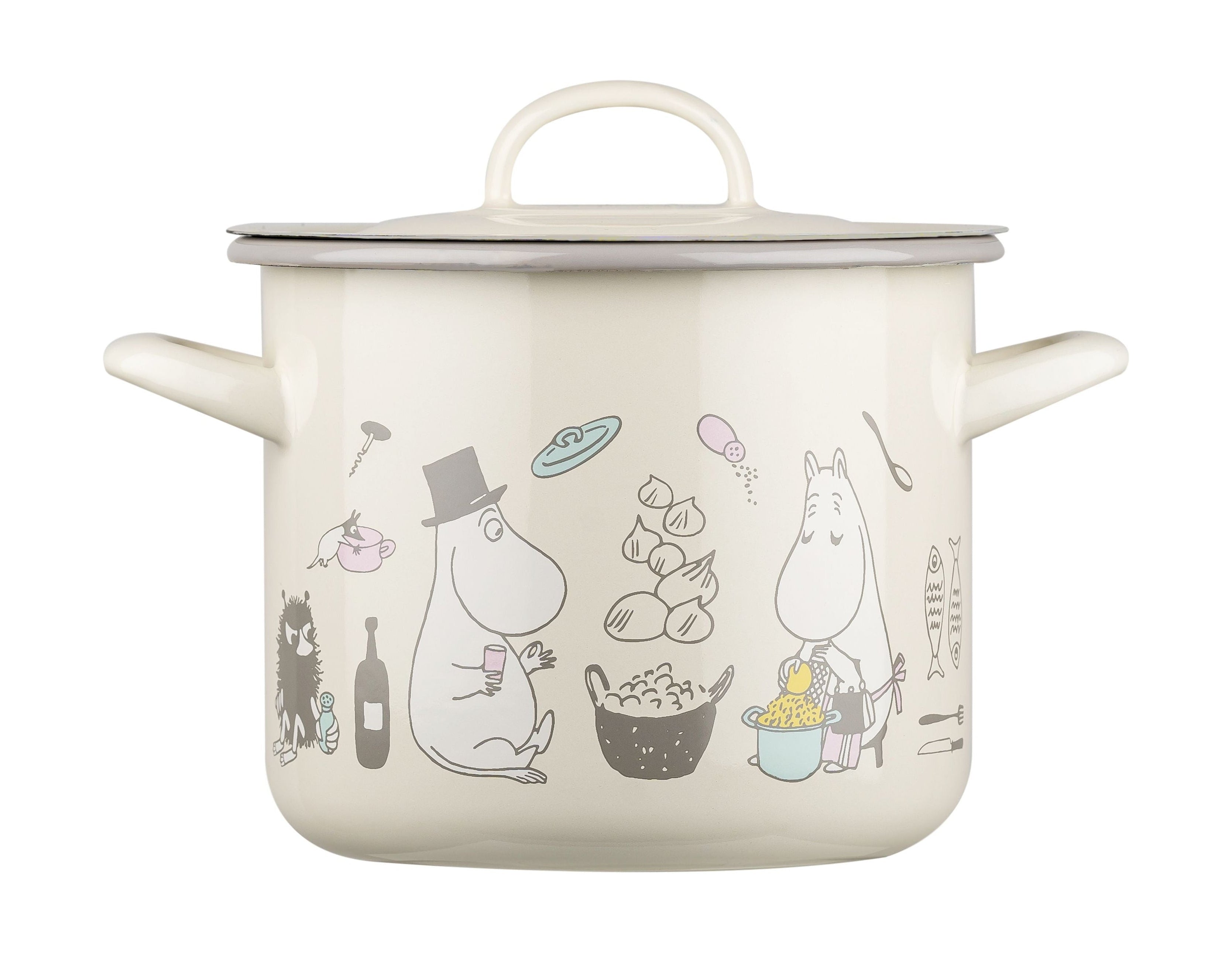 Muurla Moomin Bon Appétit esmalte con tapa