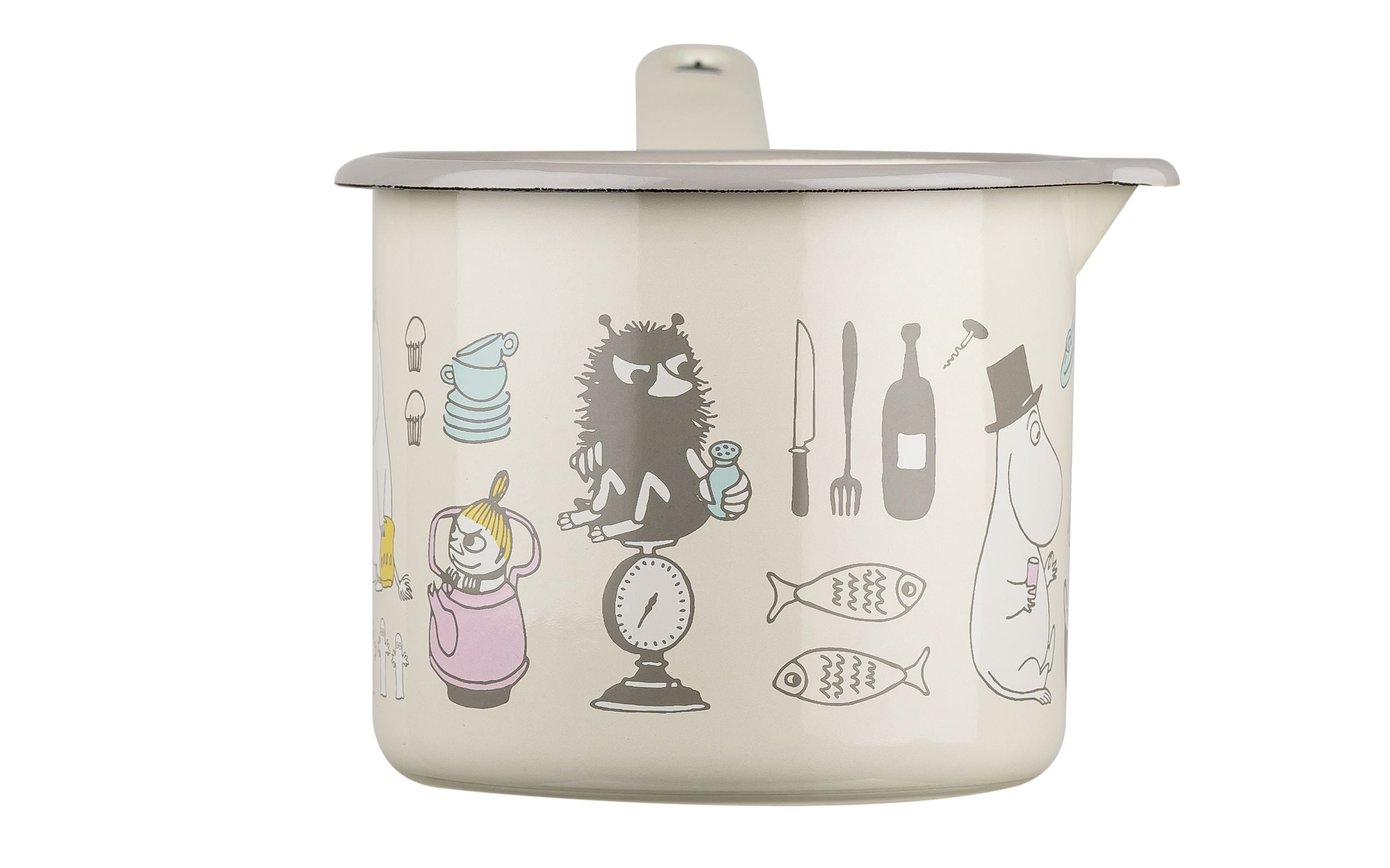 [product_category]-Muurla Moomin Bon Appétit Enamel Saucepan-Muurla-6416114968602-1719-130-01-MUU-3