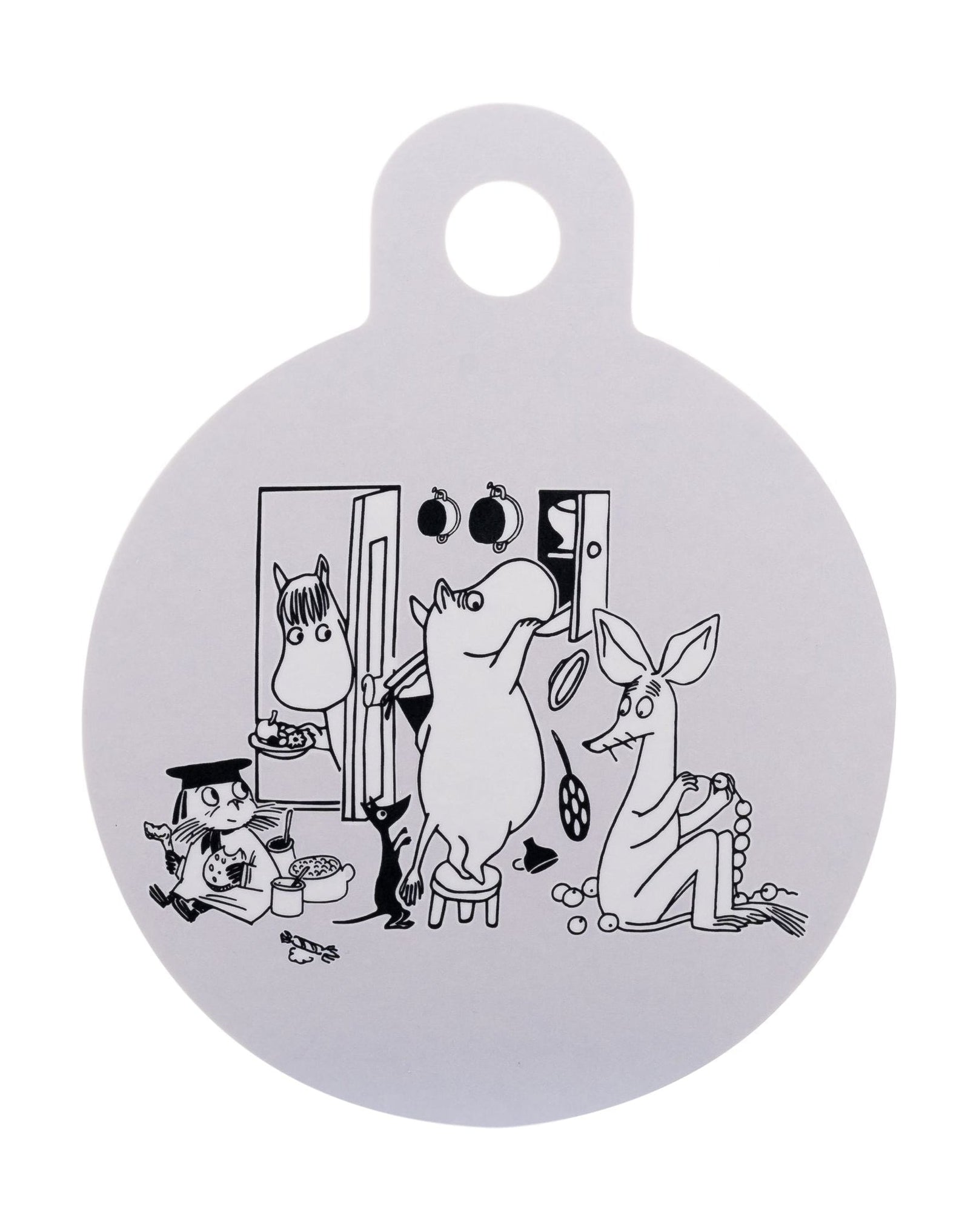 Muurla Moomin Chop & Serv Board en la cocina