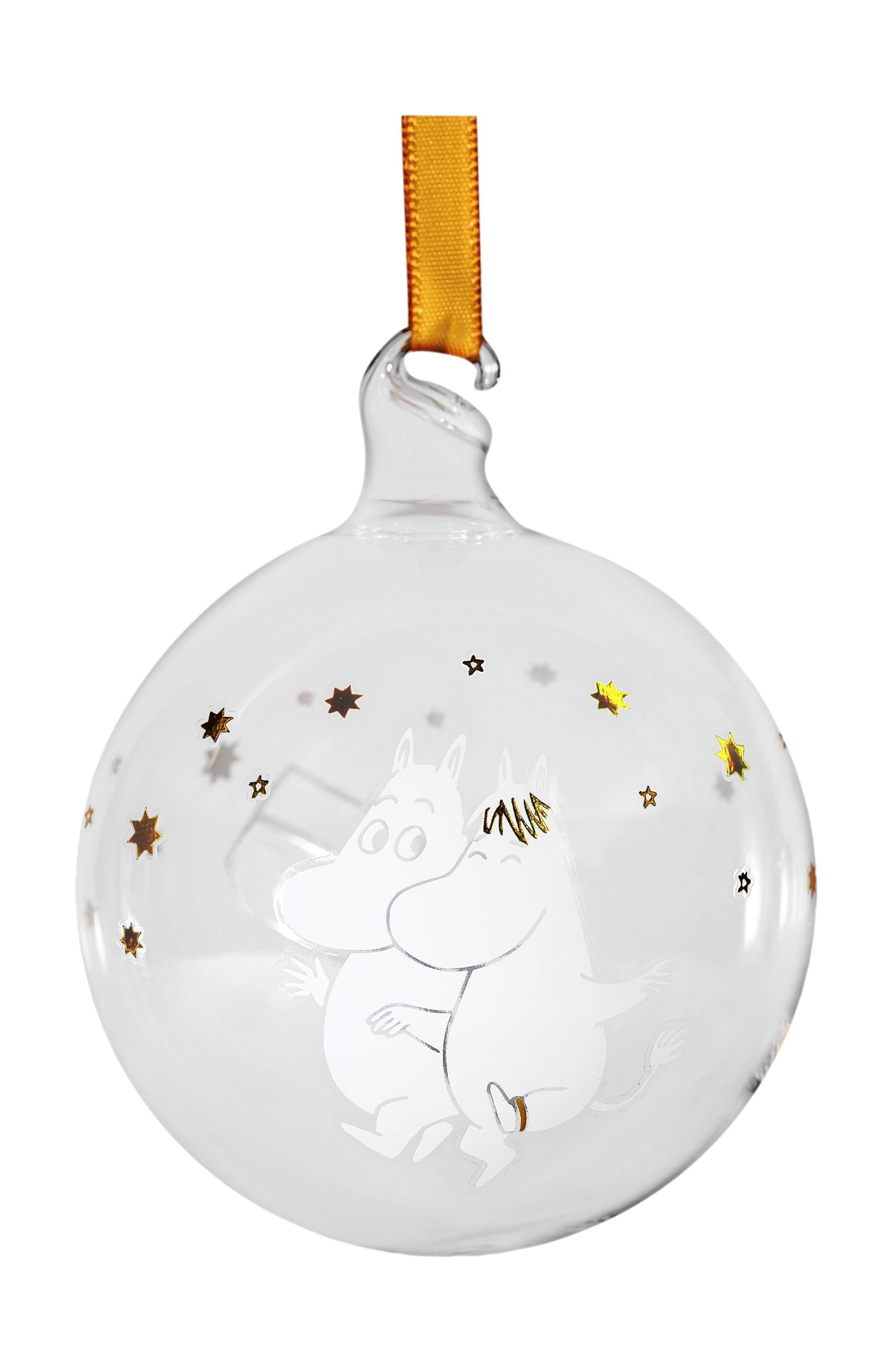 Muurla Moomin Christmas Bauble mousserende stjerner, sæt med 3