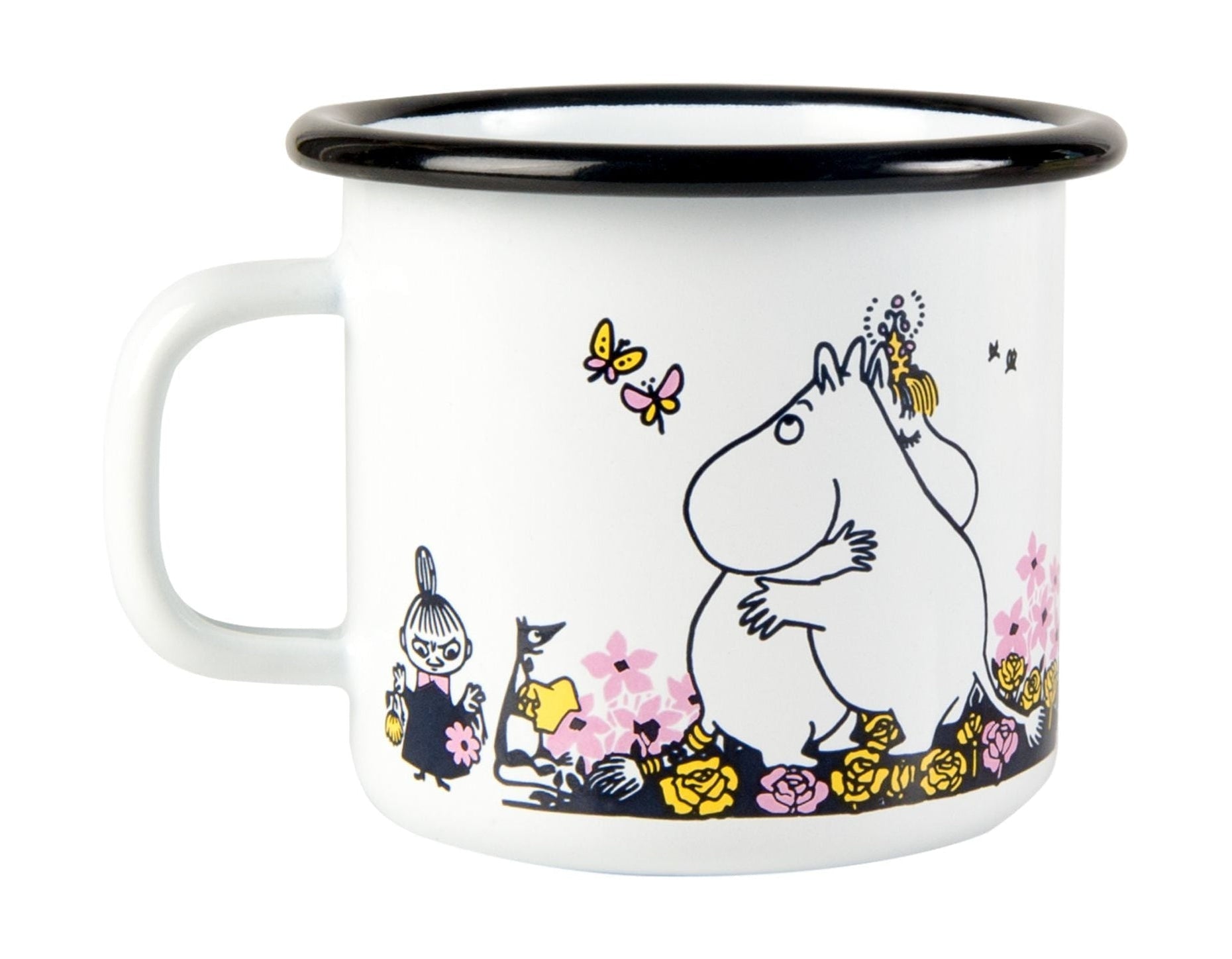 Muurla Moomin emalje krus kram, hvid