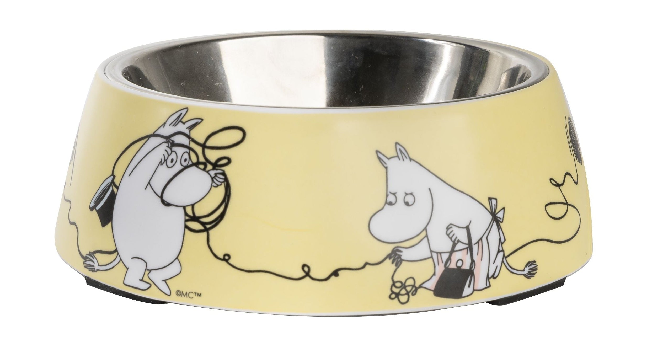 Muurla Moomin husdjur matskål m, gul