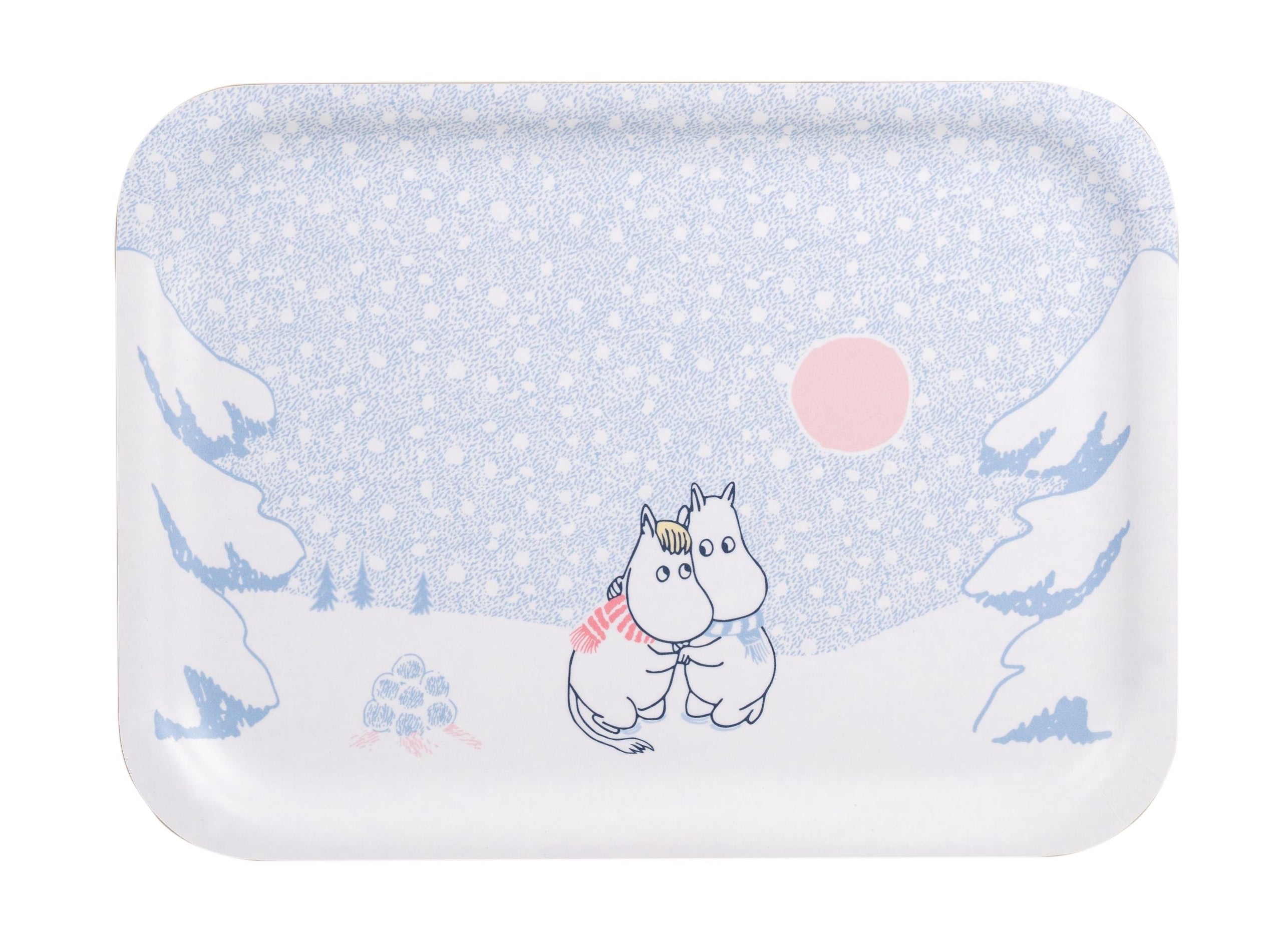 Bandeja de Muurla Moomin Déjalo nieve