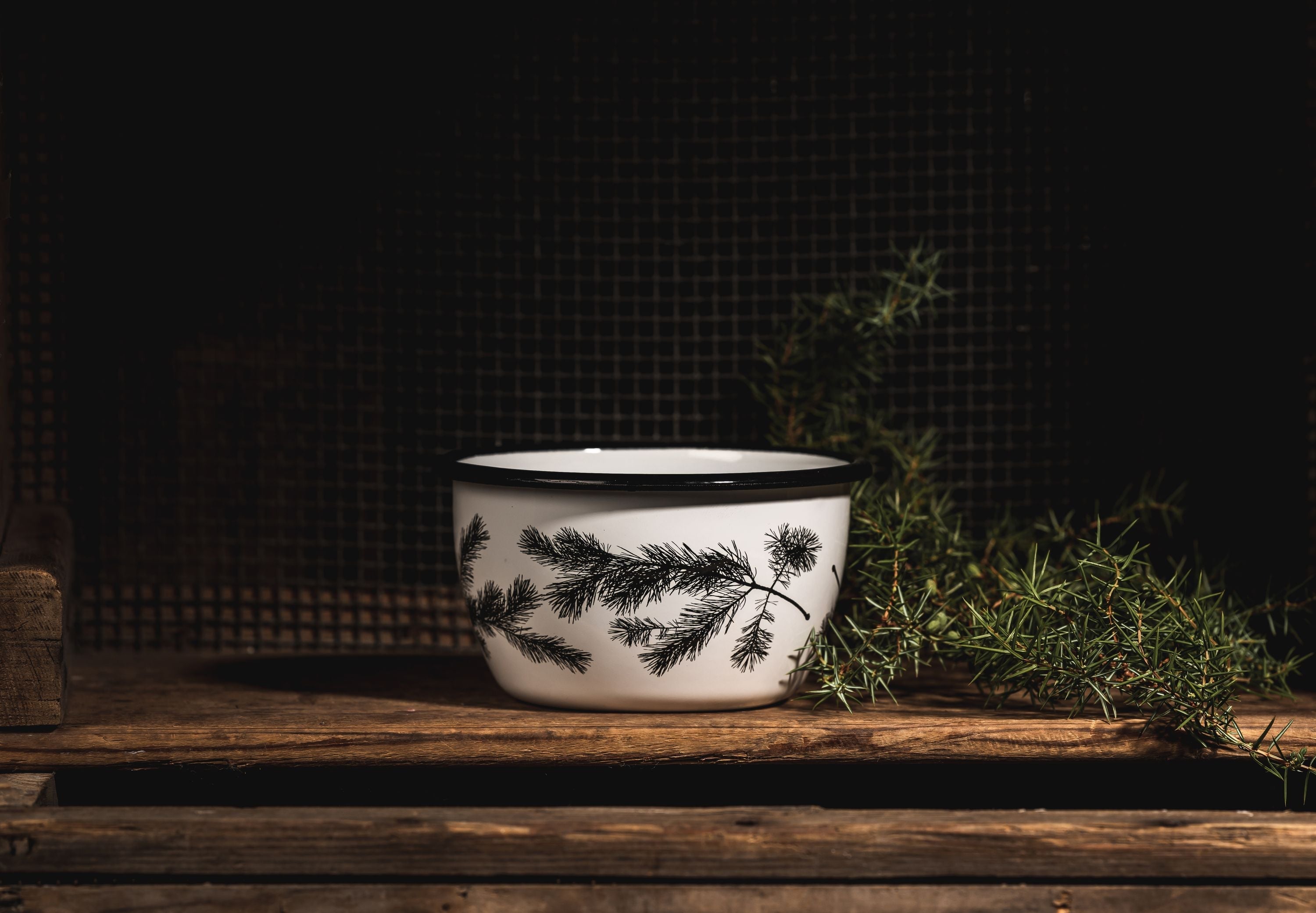[product_category]-Muurla Nordic Enamel Bowl The Pine-Muurla-6416114969593-1330-060-12-MUU-3