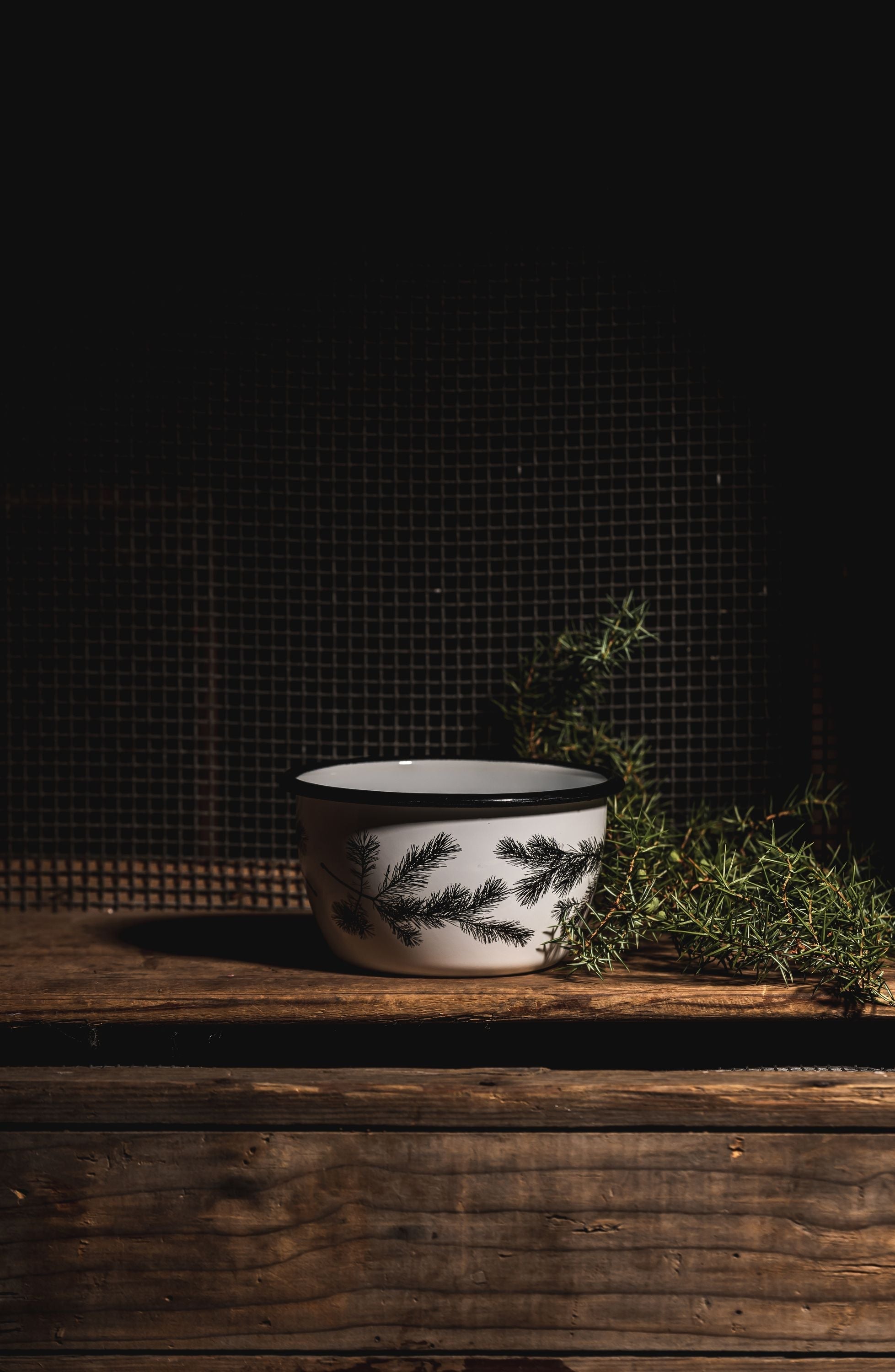 [product_category]-Muurla Nordic Enamel Bowl The Pine-Muurla-6416114969593-1330-060-12-MUU-4