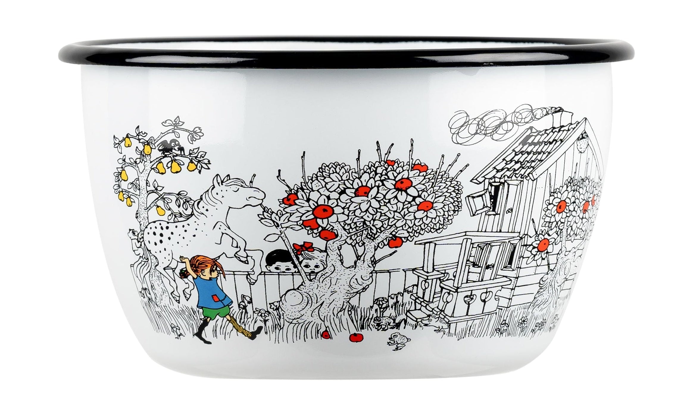 Muurla Pippi Longstocking Emamel Bowl