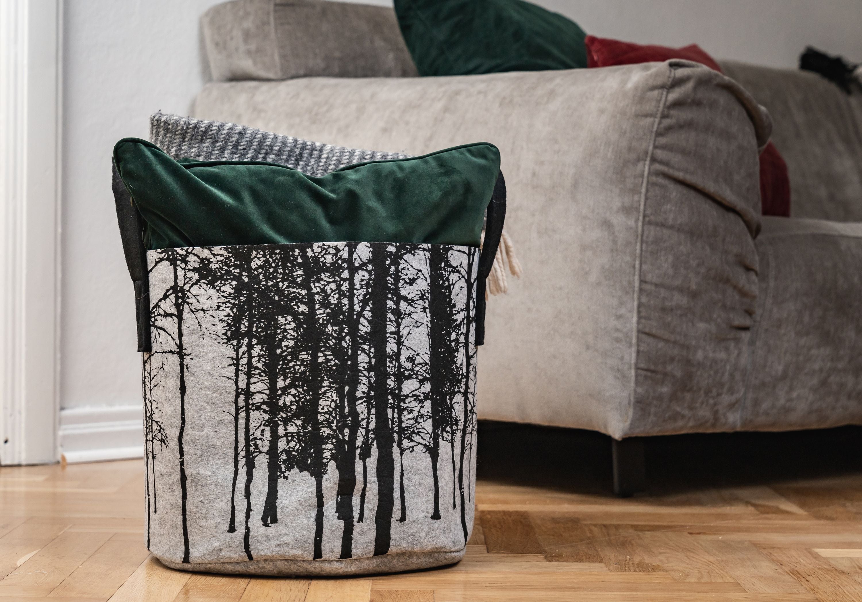 [product_category]-Muurla Storage Basket, The Forest-Muurla-6416114962402-33-300-02-MUU-3