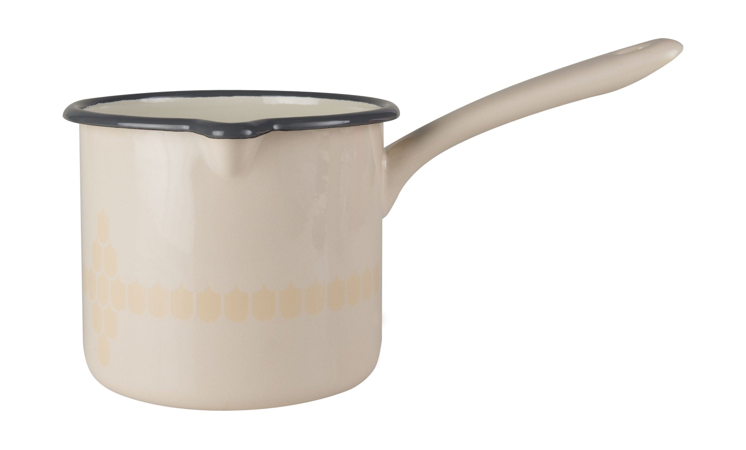 [product_category]-Muurla Vappu Kitchen Enamel Saucepan, Beige-Muurla-6416114958542-1338-130-03-MUU-1