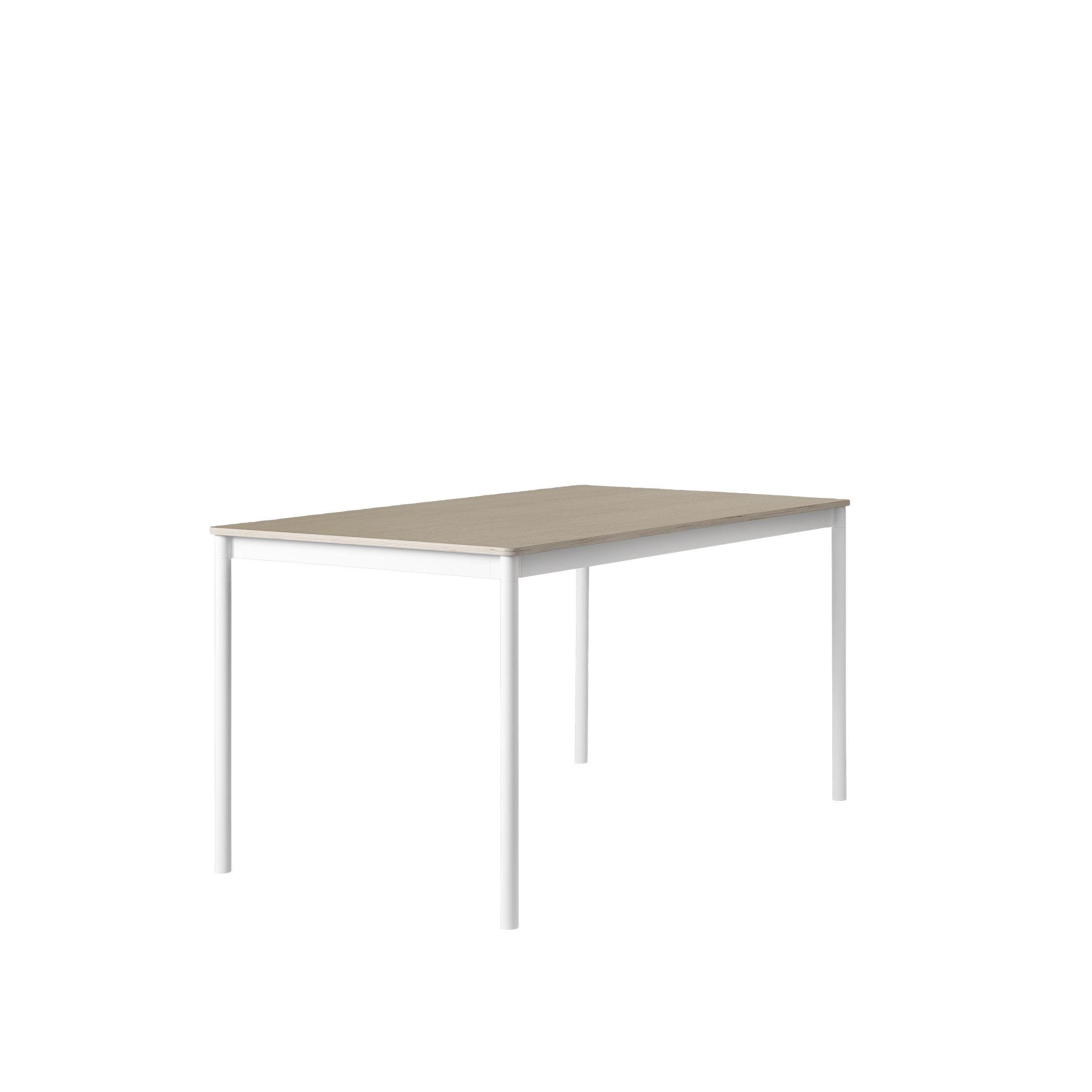 Muuto Basistabelle 250x90 cm, lackierte Eichenfurnier/Sperrholz/Schwarz