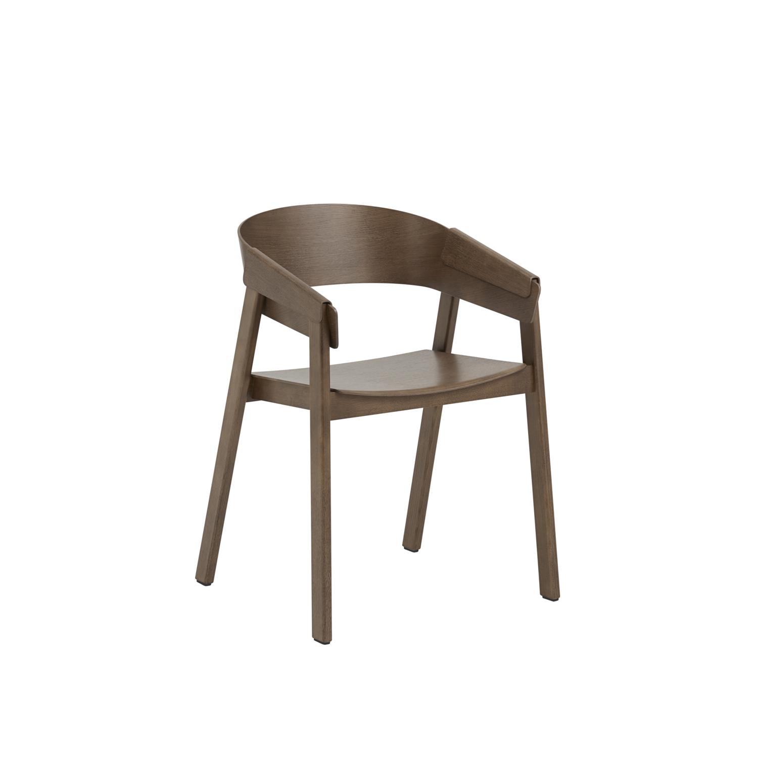 Fauteuil de couverture muuto, taché de brun foncé