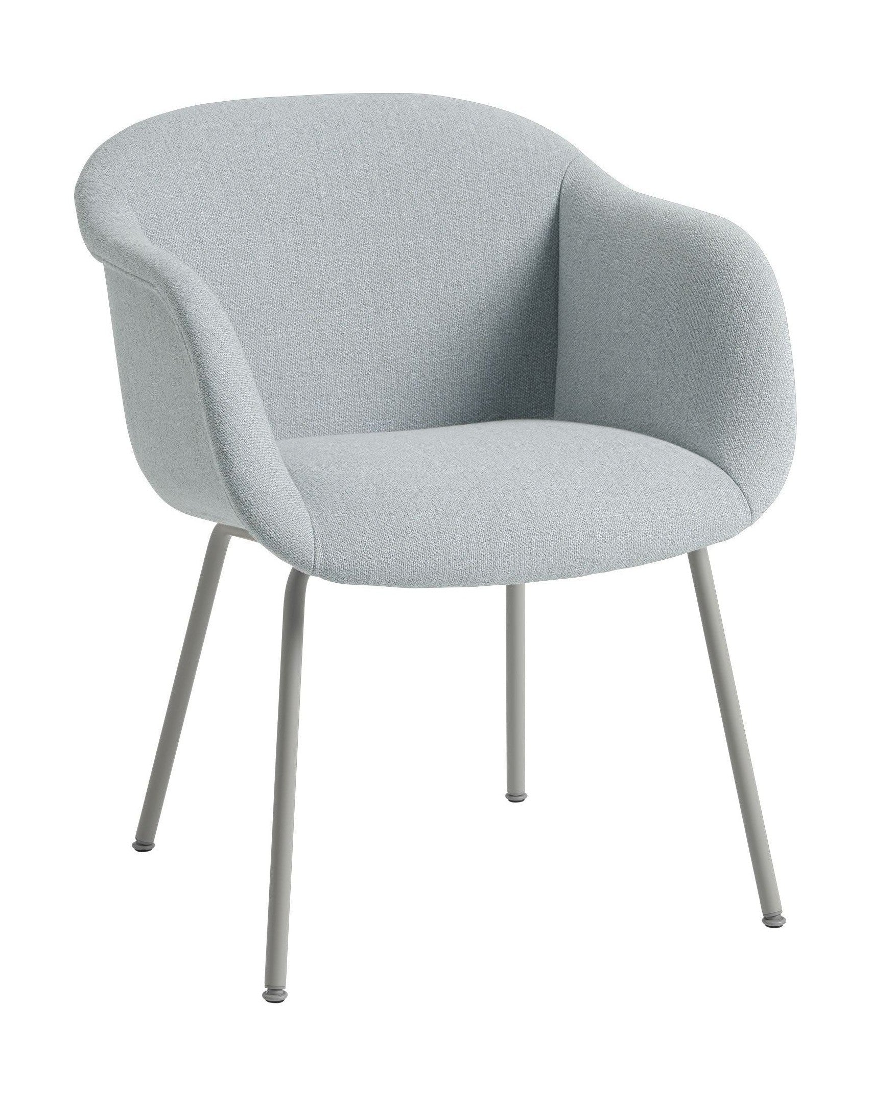 Muuto Fiber Soft Armchair Tube Base, Ecriture 710/Gray