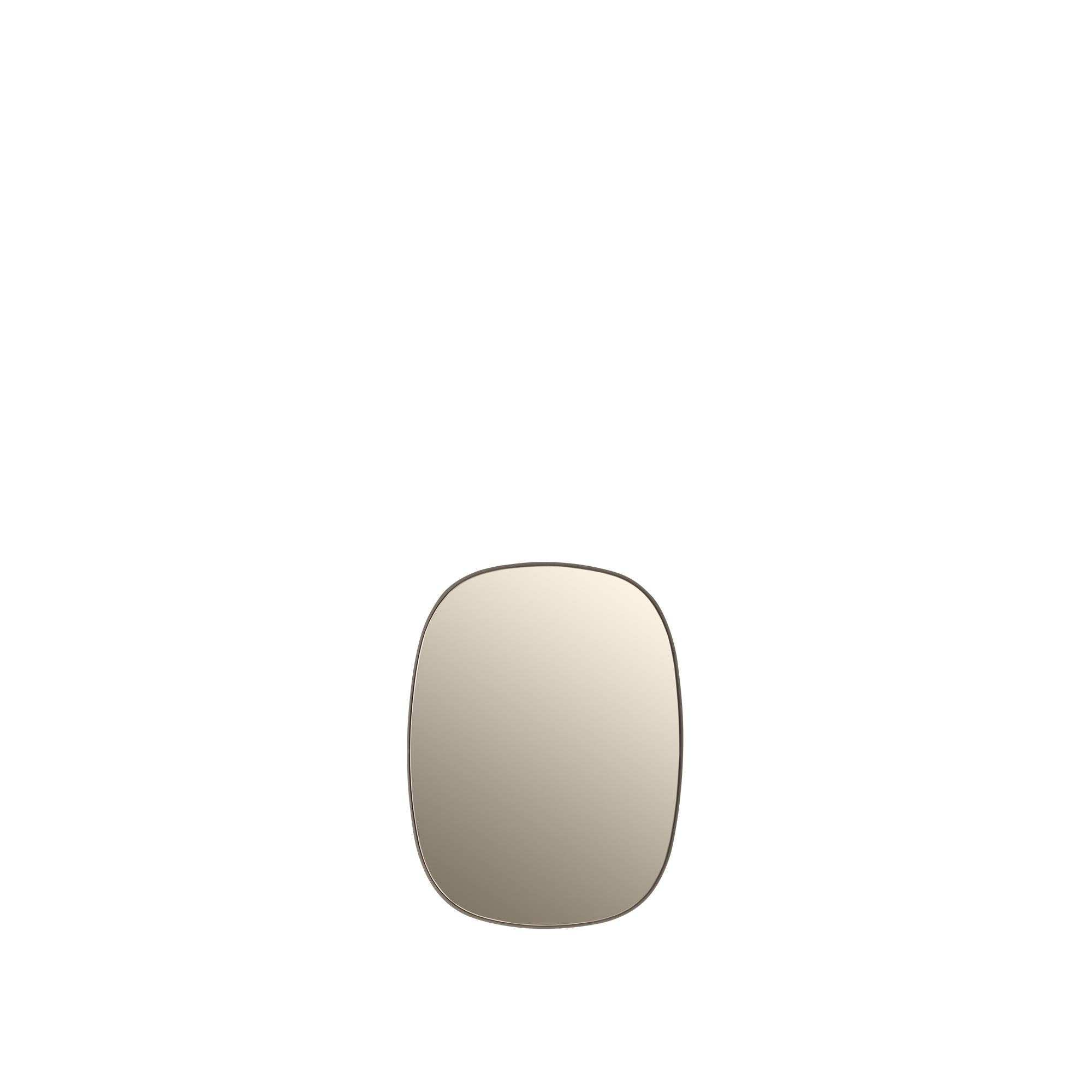 Miroir encadré muuto petit, taupe