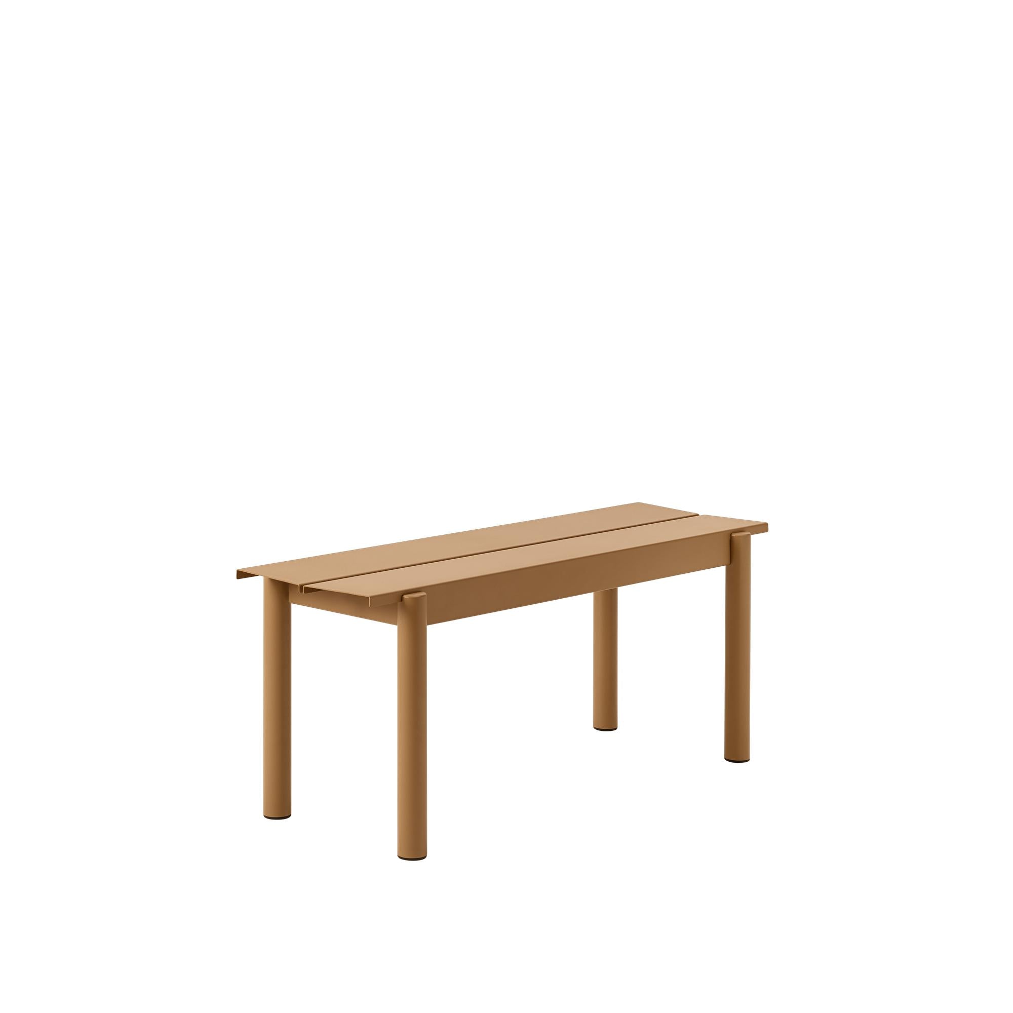 Muuto Linear Steel Bench L 110 Cm, Burnt Orange