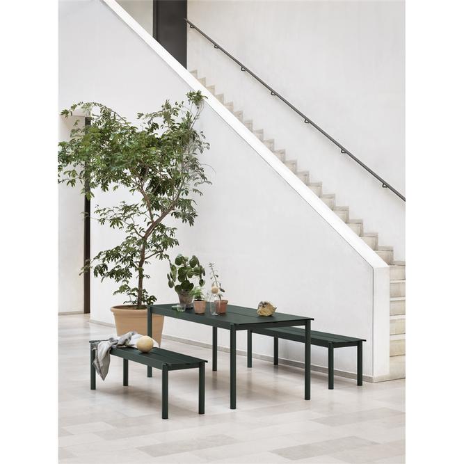 Muuto Lineal Steel Table 200x75 cm, verde