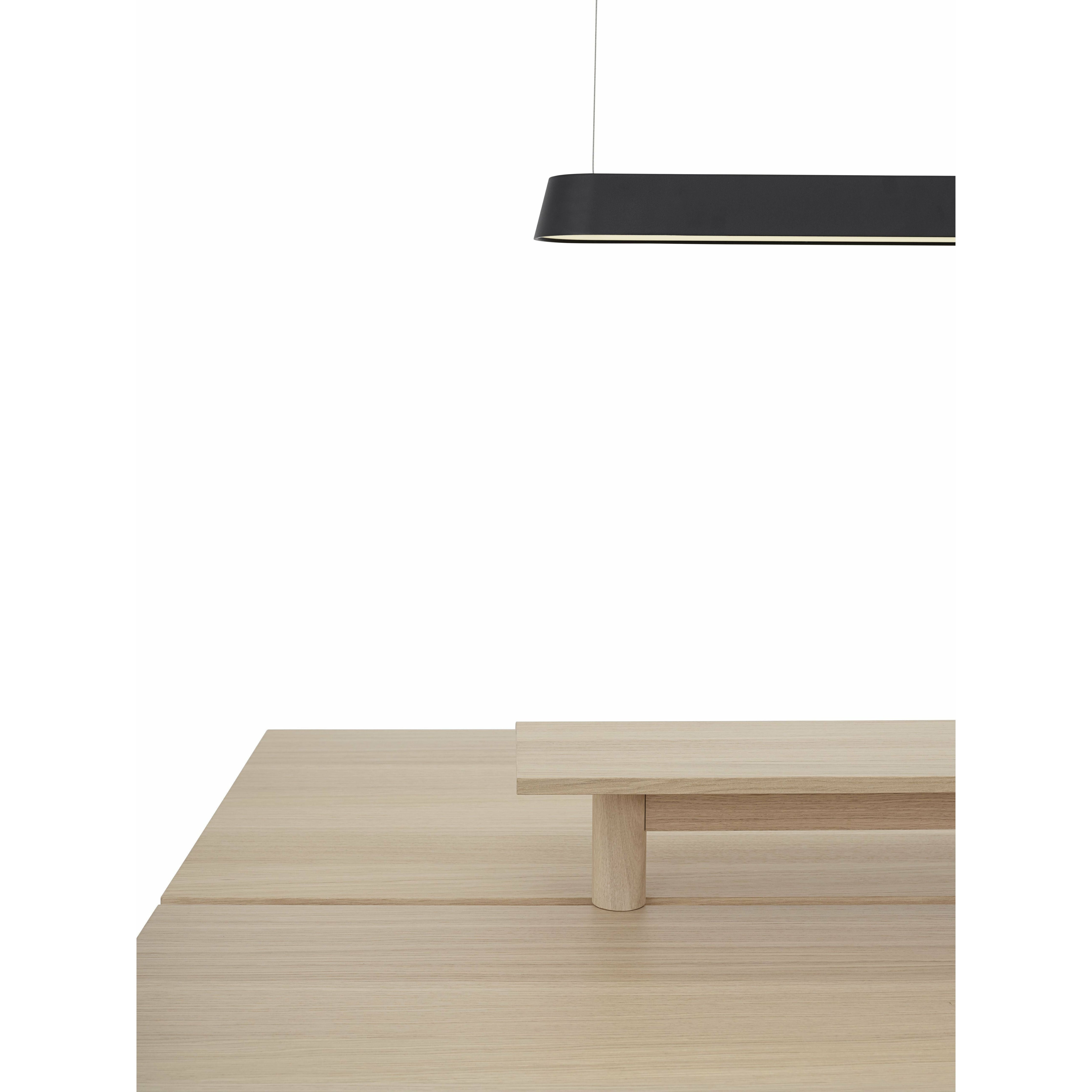 Lámpara de suspensión lineal Muuto 169 cm, negro