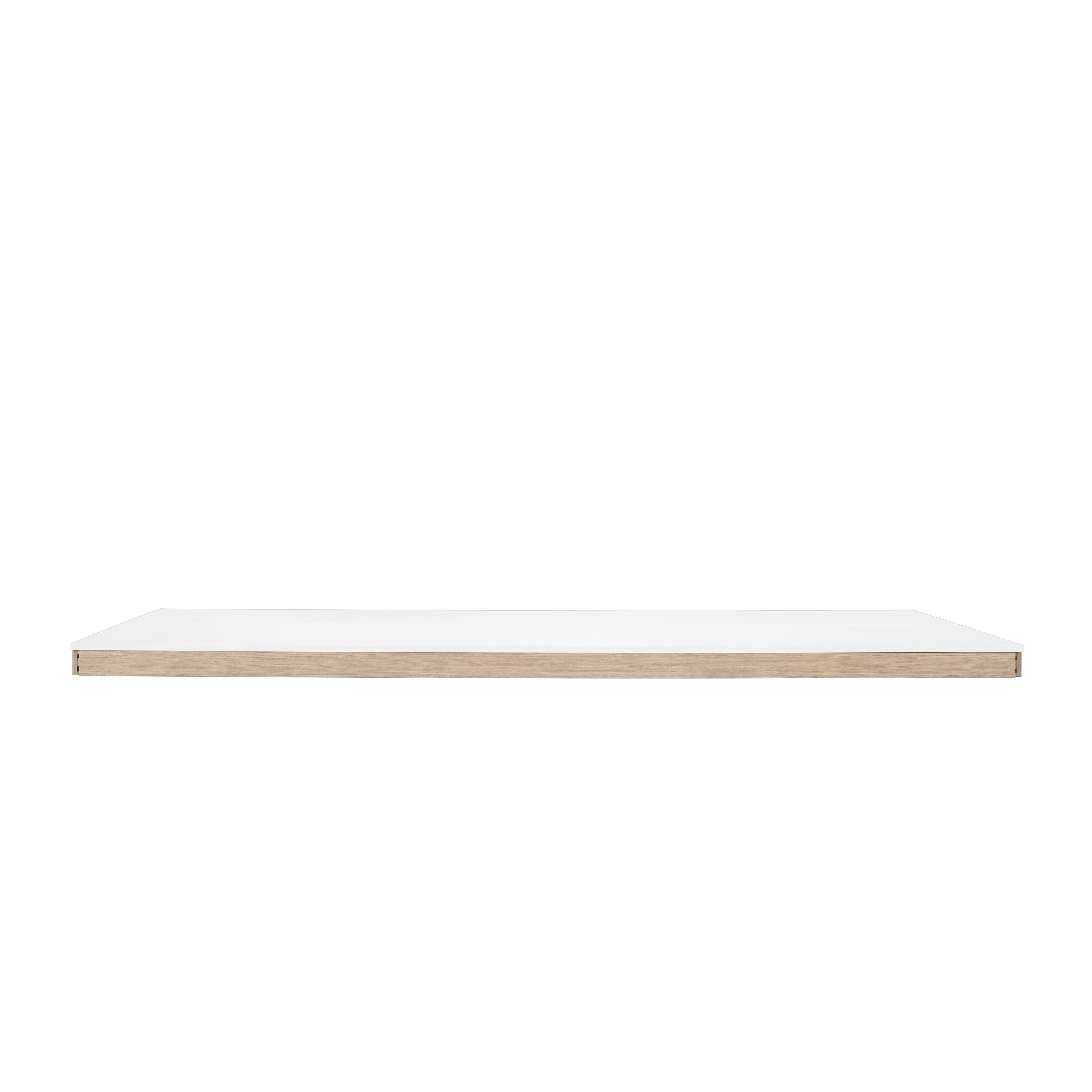 Muuto Linear System Middle Module 240x142x74 cm, vit laminat / vit abs / ek