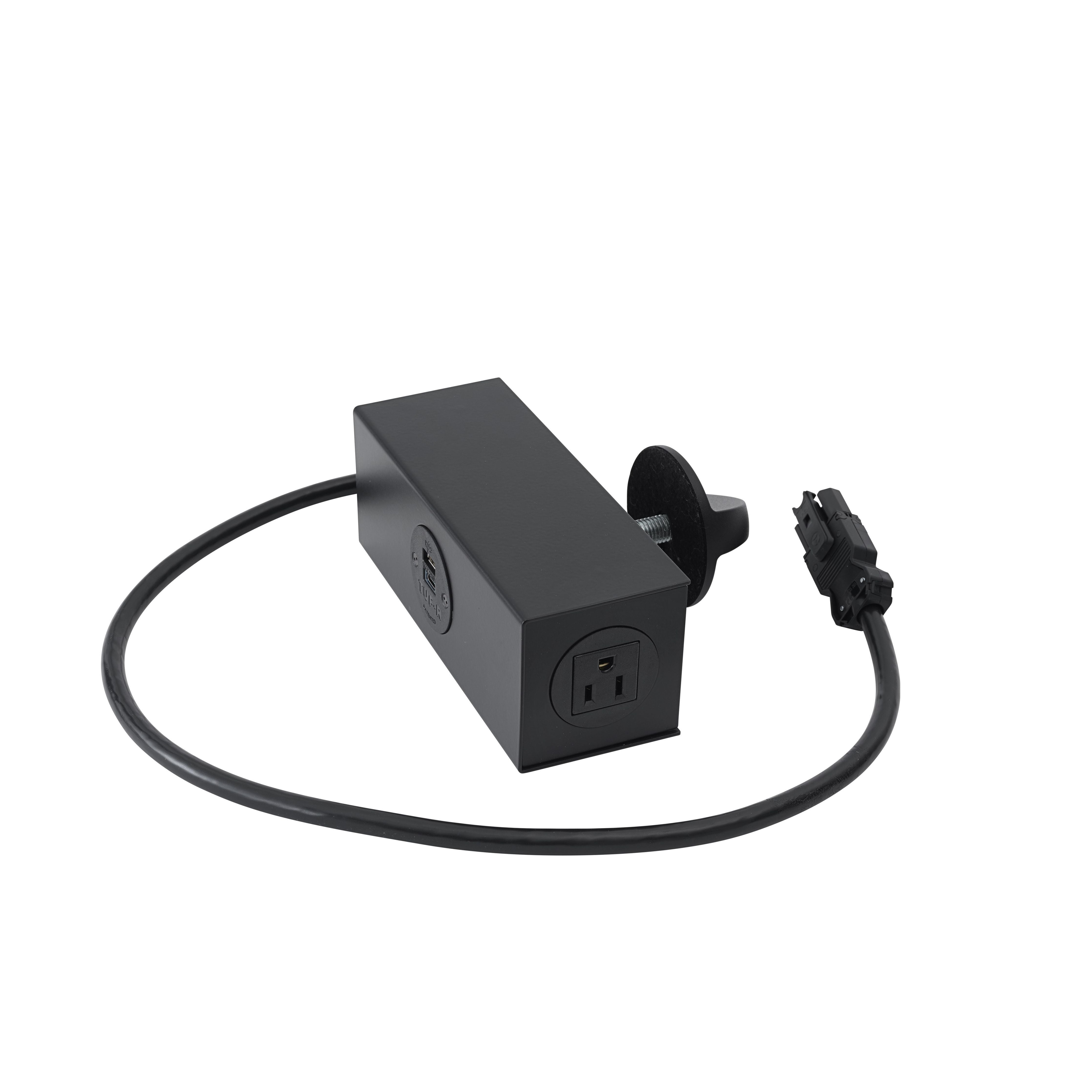 Muuto Linear System Table Power Outlet, schwarz