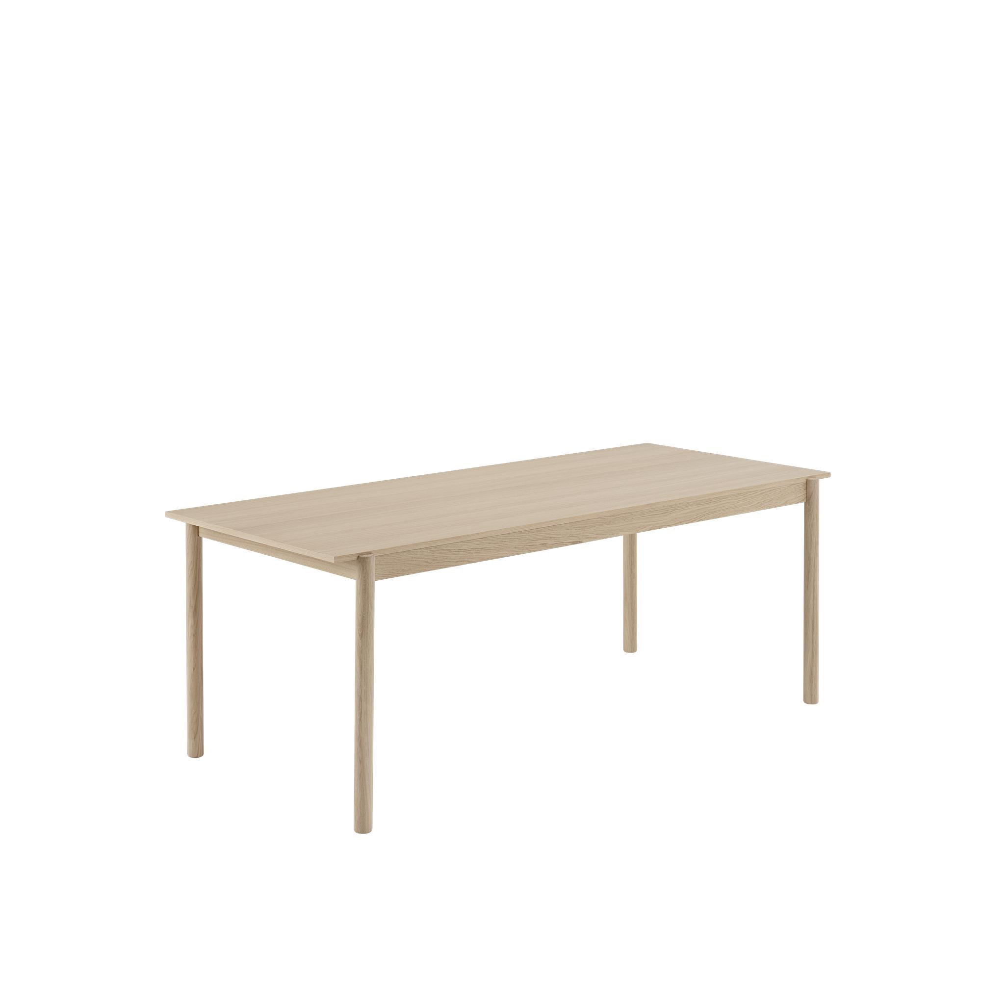 Table en bois linéaire muuto, 200 x90 cm