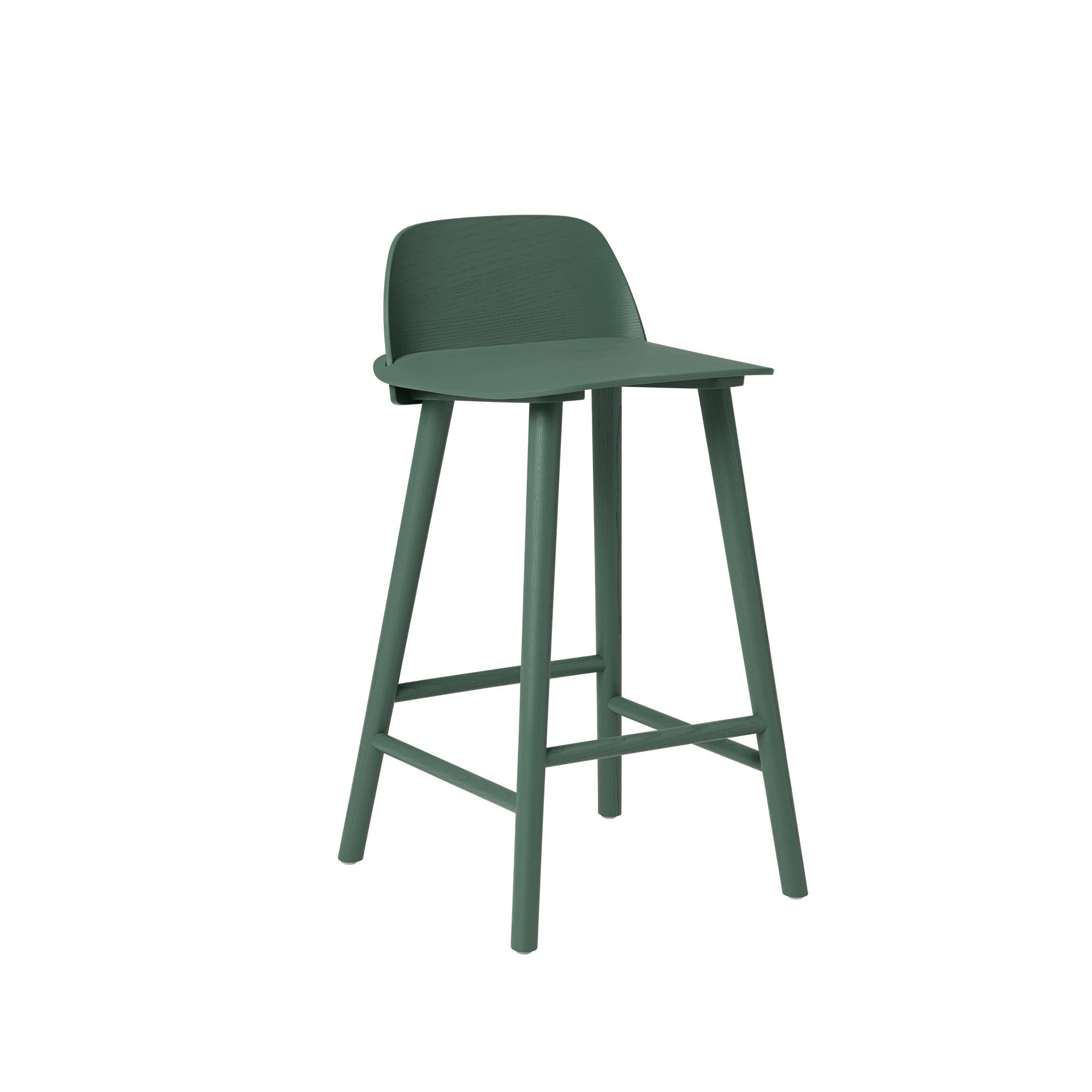 Silla de bar muuto nerd h 65 cm, verde